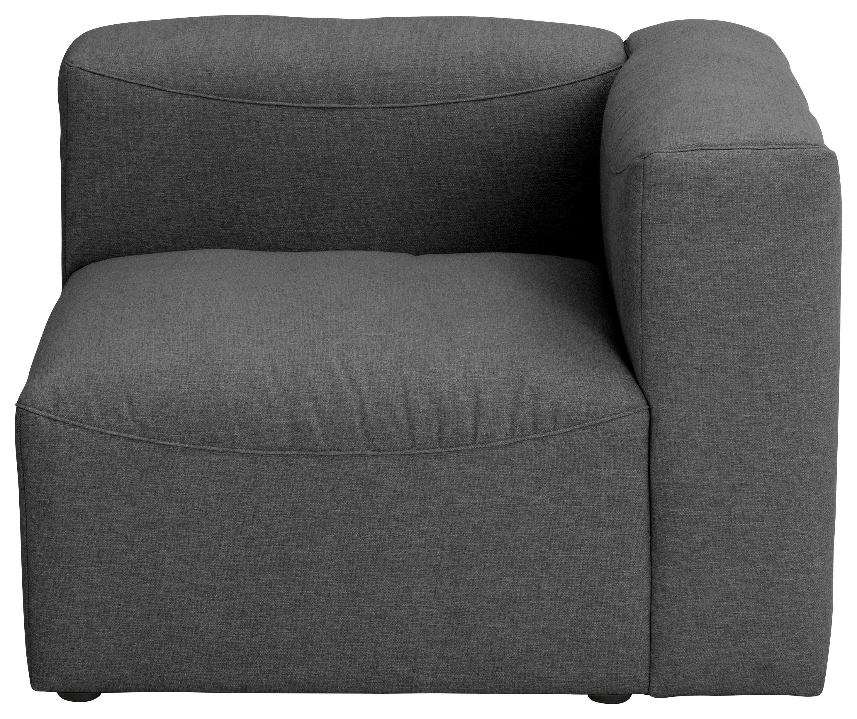 SOFAELEMENT LENA - Anthrazit, Design, Kunststoff/Textil (100/73/100cm) - Max Winzer