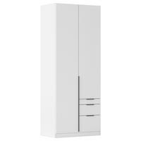 Ormar S Klasičnim Vratima Alabama - bijela/siva, Moderno, drvni materijal/metal (91/229/54cm) - Modern Living