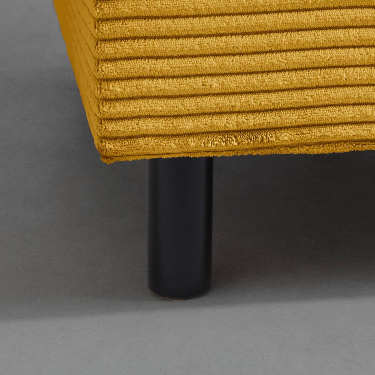 Liege Nova Senfgelb - Senfgelb/Schwarz, MODERN, Holz/Textil (145/62/85cm) - Mömax
