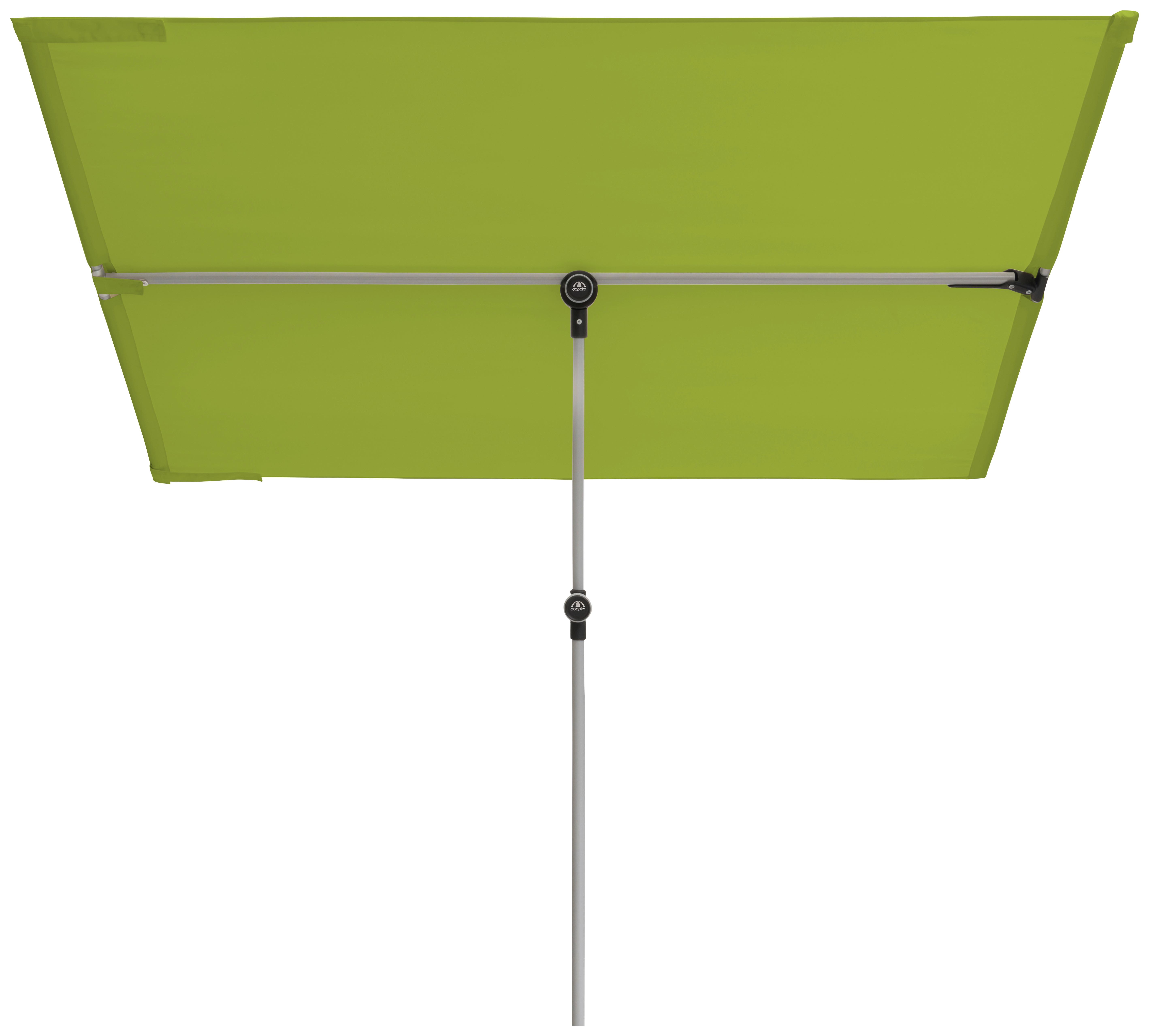 Sonnenschirm Active Balkonblende Grün ca.180x130cm - Alufarben/Grün, Design, Textil/Metall (180/130cm) - KNIRPS