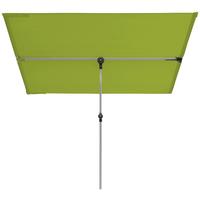 Sonnenschirm Active Balkonblende Grün ca.180x130cm - Alufarben/Grün, Design, Textil/Metall (180/130cm) - KNIRPS
