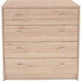 Komoda 4-you - hrast/krom, umetna masa/leseni material (74/85,4/44,3cm) - Mömax modern living Komoda 4-you - hrast/krom, umetna masa/leseni material (74/85,4/44,3cm) - Mömax modern living