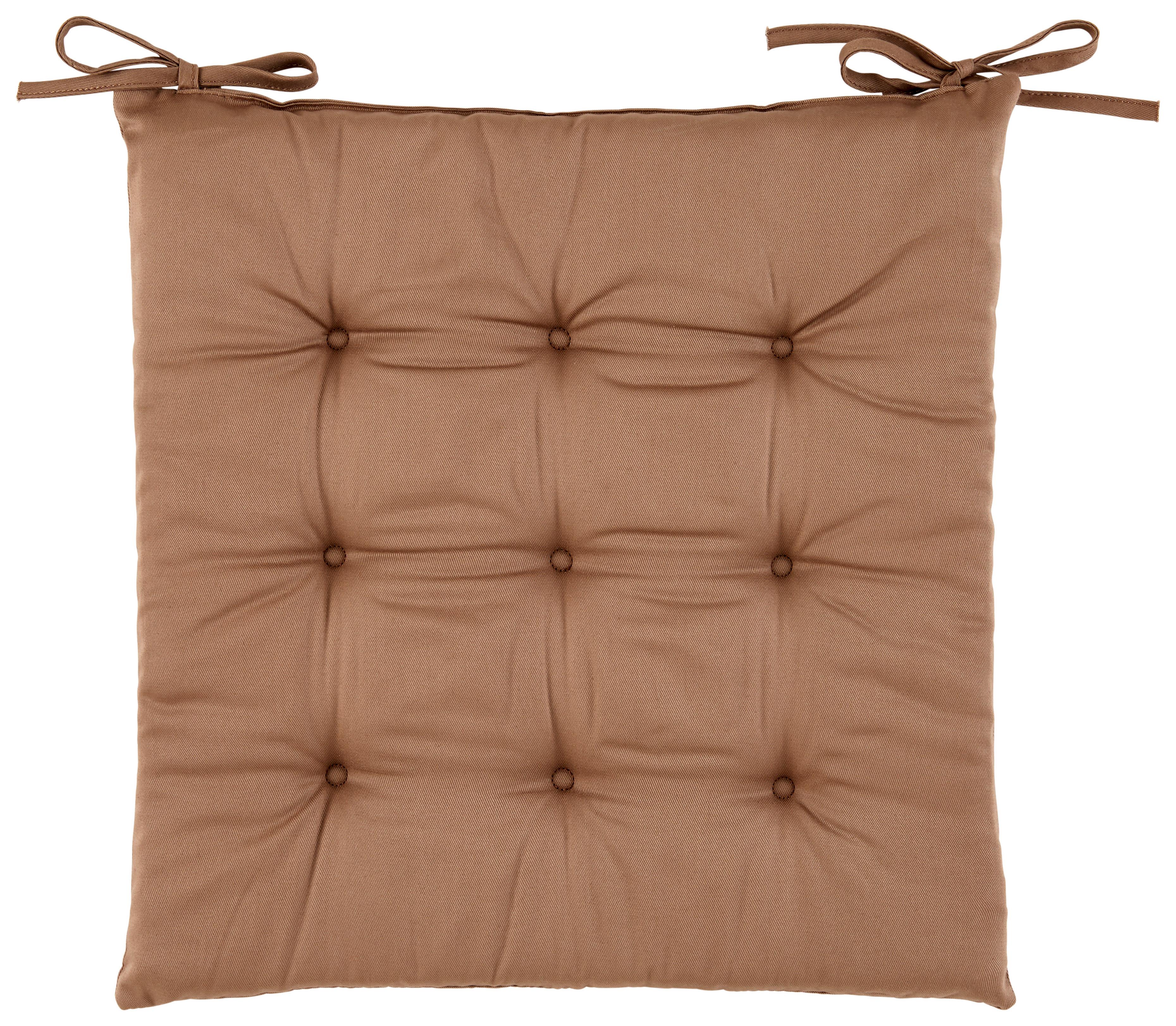Jastuk Za Stolicu 40x40cm Lola - braon, Konvencionalno (40/40/4cm) - Mömax