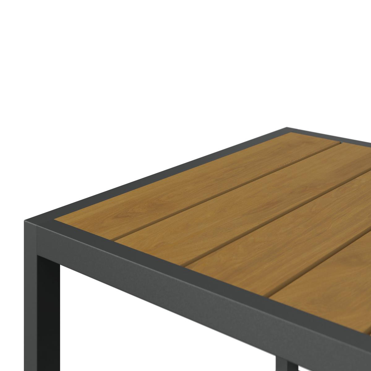 Outdoorküche Levi 1 Anthrazit/Naturfarben - Anthrazit/Naturfarben, Modern, Kunststoff/Metall (67cm)