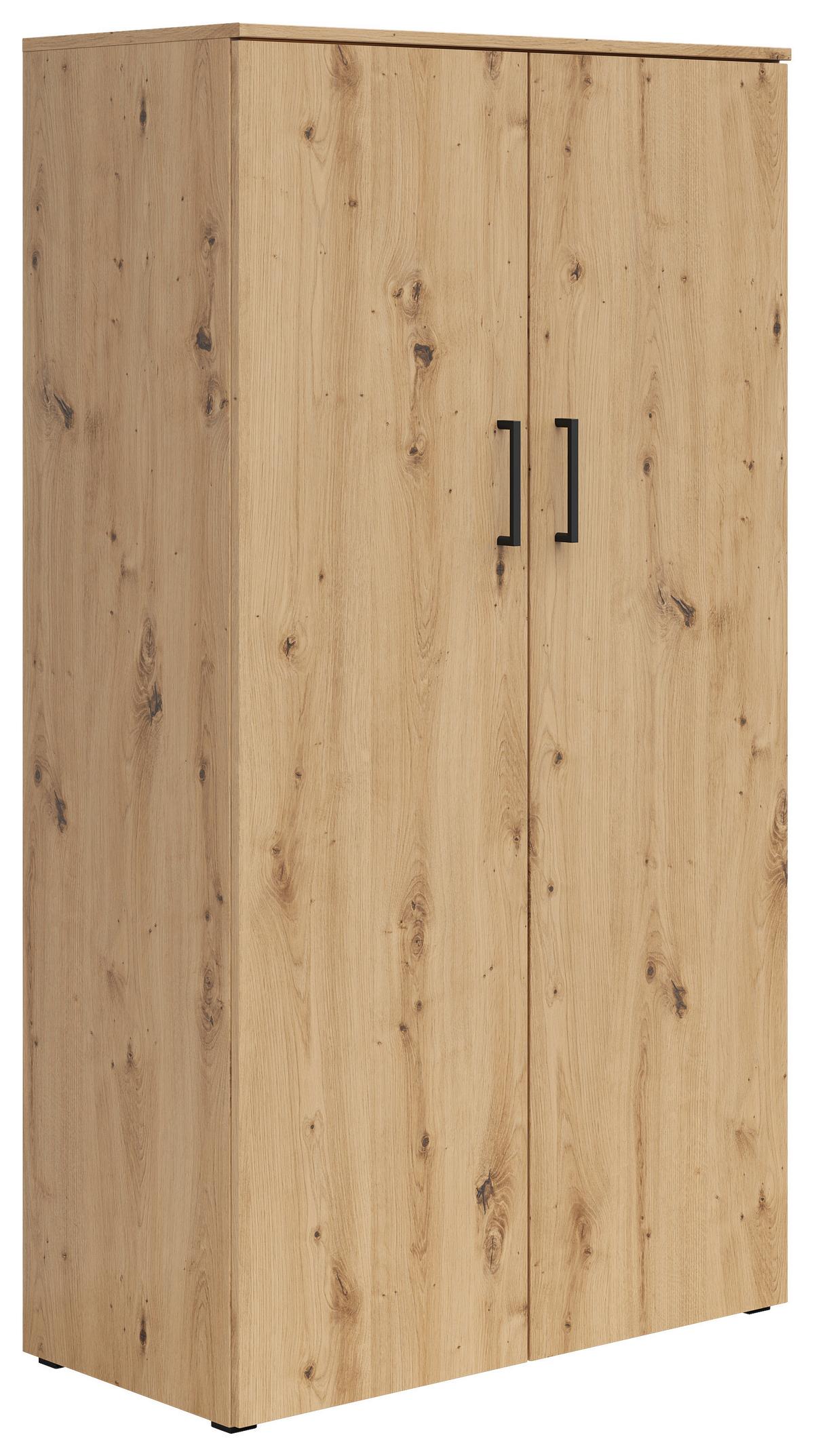 Ormar Multi - hrast Artisan/crna, Moderno, drvni materijal/plastika (80/147/40cm) - Modern Living