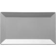 Platte Manhattan City in Grau - Grau, MODERN, Keramik (25,2/2,2/14,7cm)