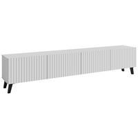 Lowboard Phuket ca. 190x42 cm Weiß - Schwarz/Weiß, Design, Holzwerkstoff/Kunststoff (190/42/32,5cm) - Livetastic