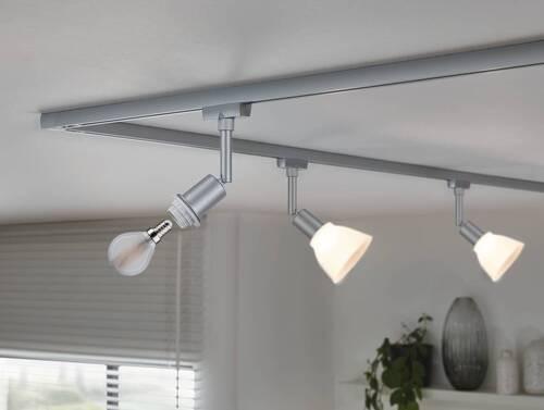 Schienensystem-Strahler Basic Spot max. 20 Watt - Chromfarben, Basics, Kunststoff/Metall (4,4/16,3cm) - Paulmann