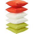 Kissenhülle Waffel, ca. 40x40cm - Türkis/Rot, Textil (40/40cm) - MÖMAX modern living