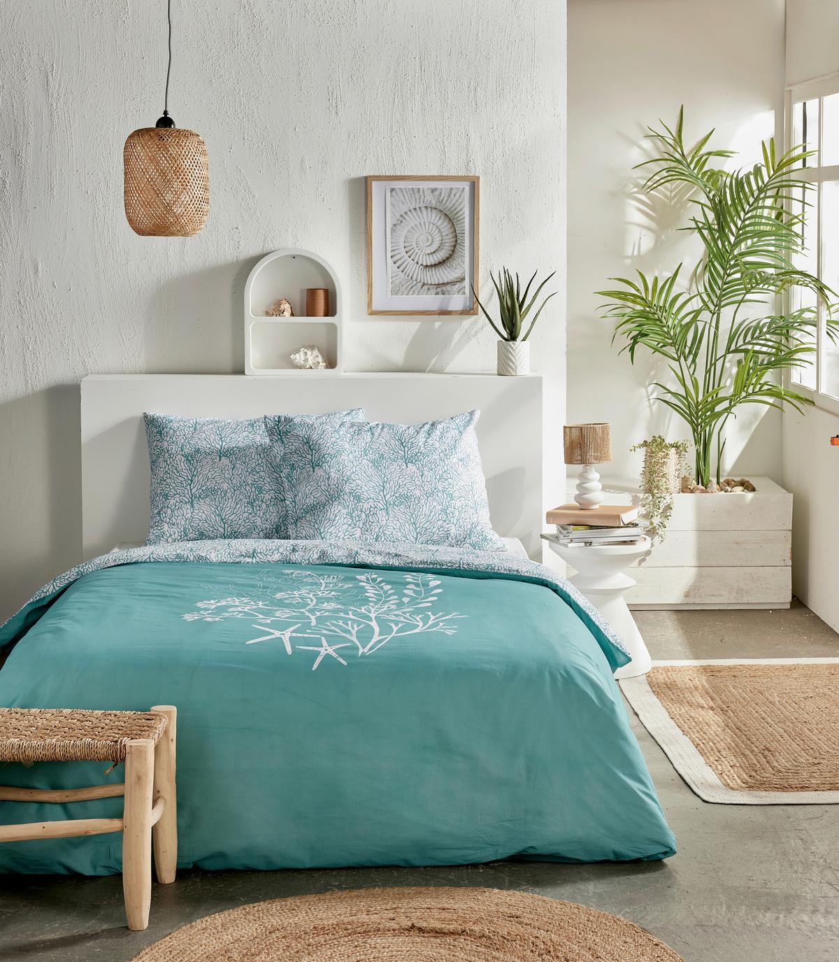 Ágyneműhuzat-garnitúra 3 Részes Tree - világoskék, Modern, textil (140/200cm)