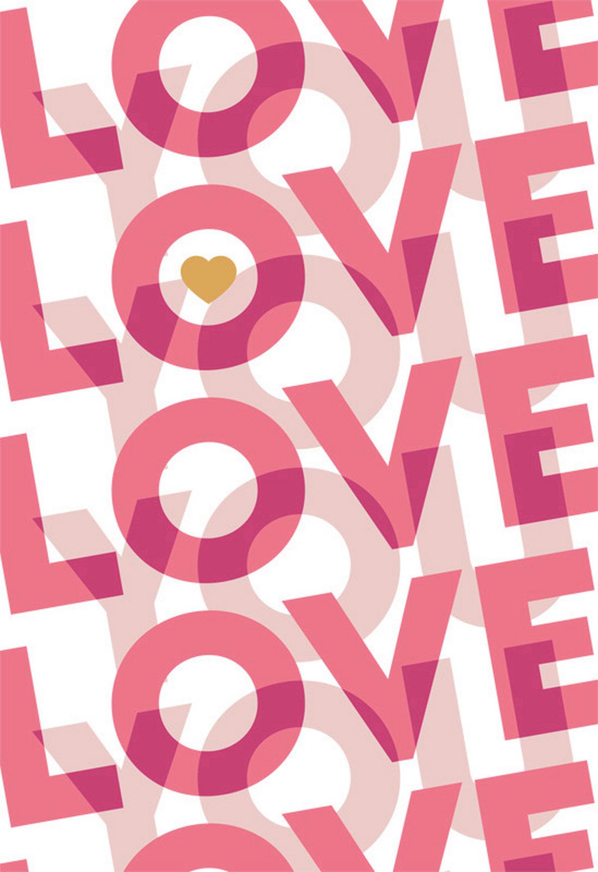 Postkarte Kupfergold Multicolor - KONVENTIONELL, Papier (17.5/12cm)