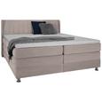 Boxspringbett in Beige ca. 160x200cm - Chromfarben/Beige, KONVENTIONELL, Kunststoff/Textil (160/200cm) - Premium Living Boxspringbett in Beige ca. 160x200cm - Chromfarben/Beige, KONVENTIONELL, Kunststoff/Textil (160/200cm) - Premium Living