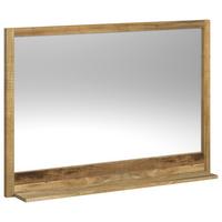 LUSTRO ŁAZIENKOWE BENGALU - kolor naturalny, Natur, drewno/szkło (116/80/16cm) - Livetastic