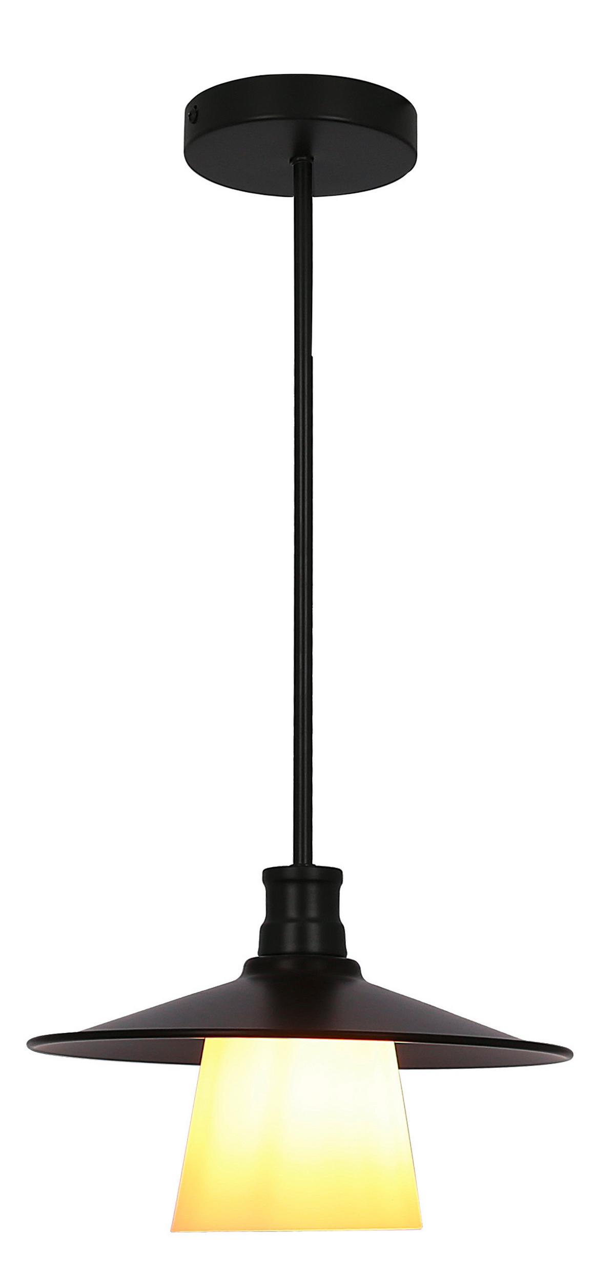 Viseća Svjetiljka Loft - crna, Design, metal (26/26/57cm)