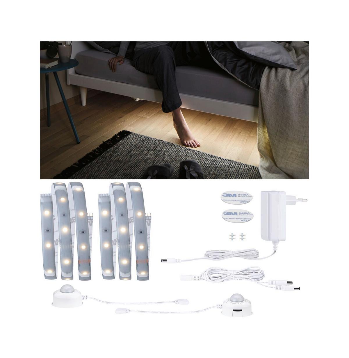 LED-Strip MaxLED 250 Comfort Set max. 2x4 Watt - Silberfarben, Basics, Kunststoff (2x100,0cm) - Paulmann