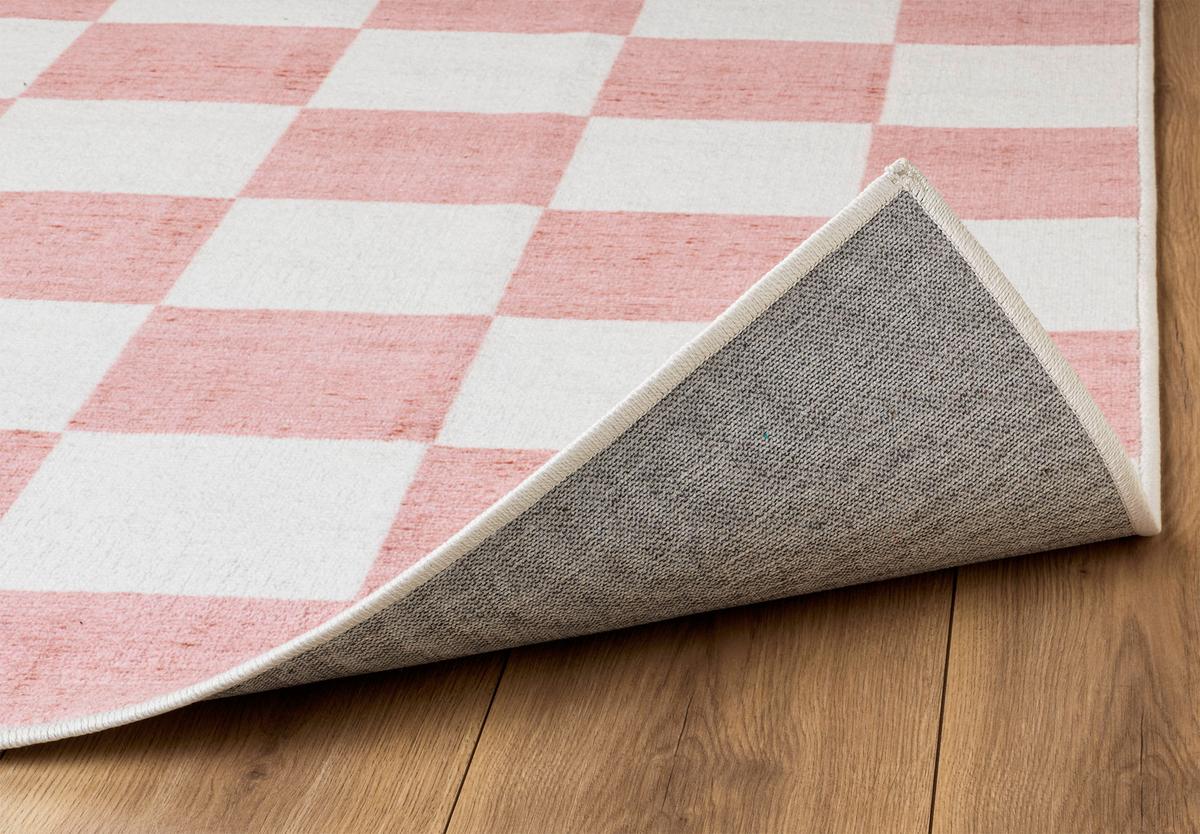 DYWAN TUFTOWANY JACK MESIO-URBAN8160 - szarobiały/jasnoróżowy, Design, tkanina (80/150cm) - Lindorug