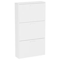 Omara Za Čevlje Sulos M, Bela - srebrne barve/bela, Design, umetna masa/leseni material (50/108/17cm) - MID.YOU