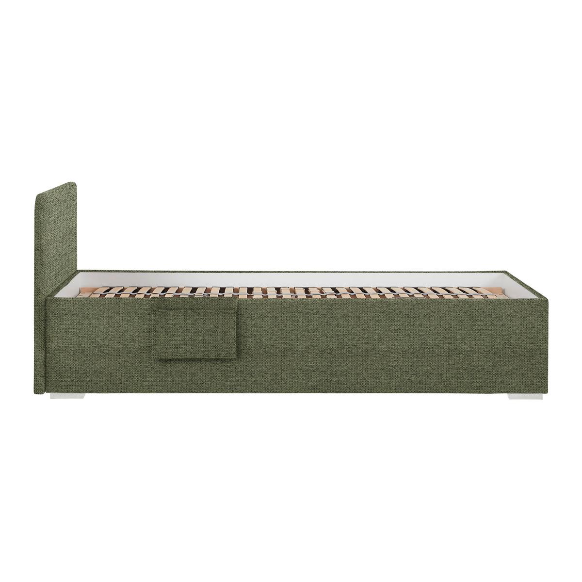 PAT REMI DECOR MASLINIU - culoare natur/măsliniu, Konventionell, lemn/textil (90/200cm) - Mömax