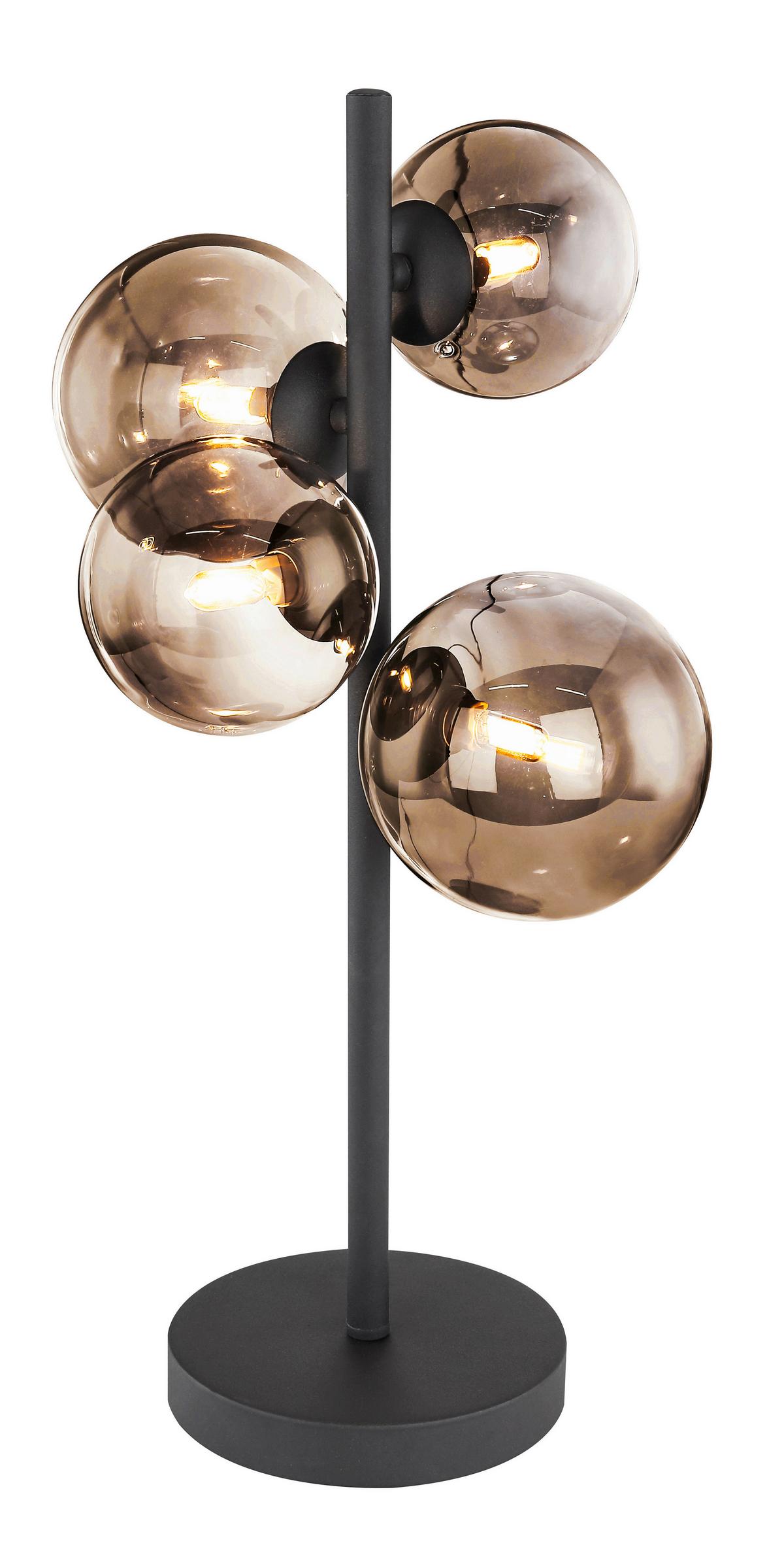 LAMPA STOŁOWA LED VILLA - czarny, Design, metal/szkło (28/24/48cm) - Dieter Knoll