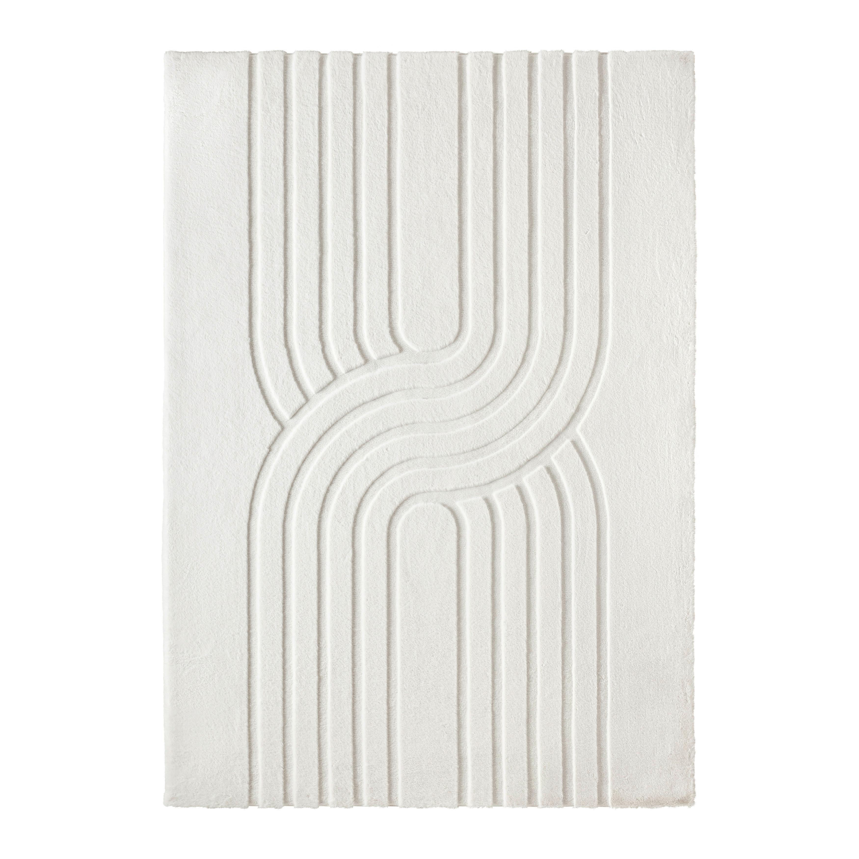 KONSTFÄLL FADIME 2 - cremefärgad, Modern, textil (120/170cm) - Mömax