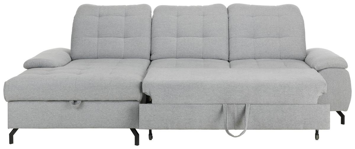 Sarokkanapé Como Mini - szürke, Modern, textil/fa (167/89-106/263cm) - Mömax