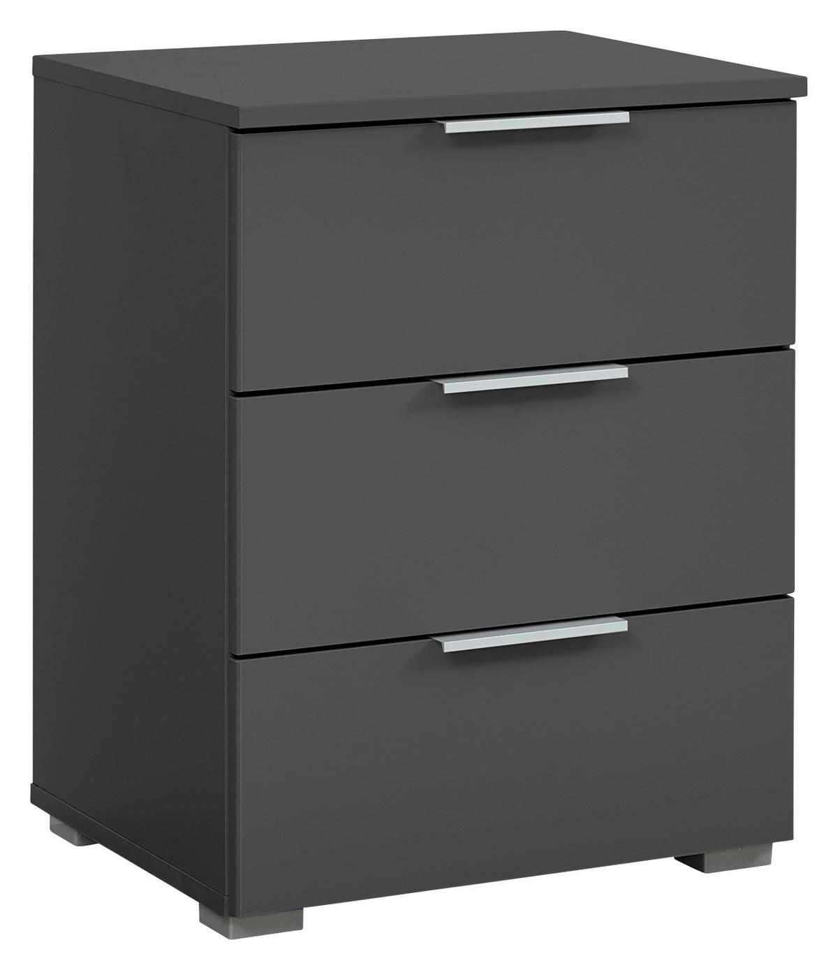 NOPTIERA ALABAMA - gri, Modern, material pe bază de lemn (47/62/42cm) - Modern Living