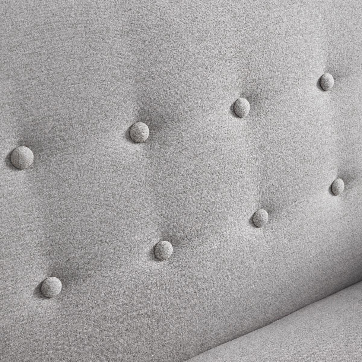Sofa Dilly Hellgrau Leinenoptik - Hellgrau, MODERN, Holz/Textil (130/85/78cm) - Bessagi Home
