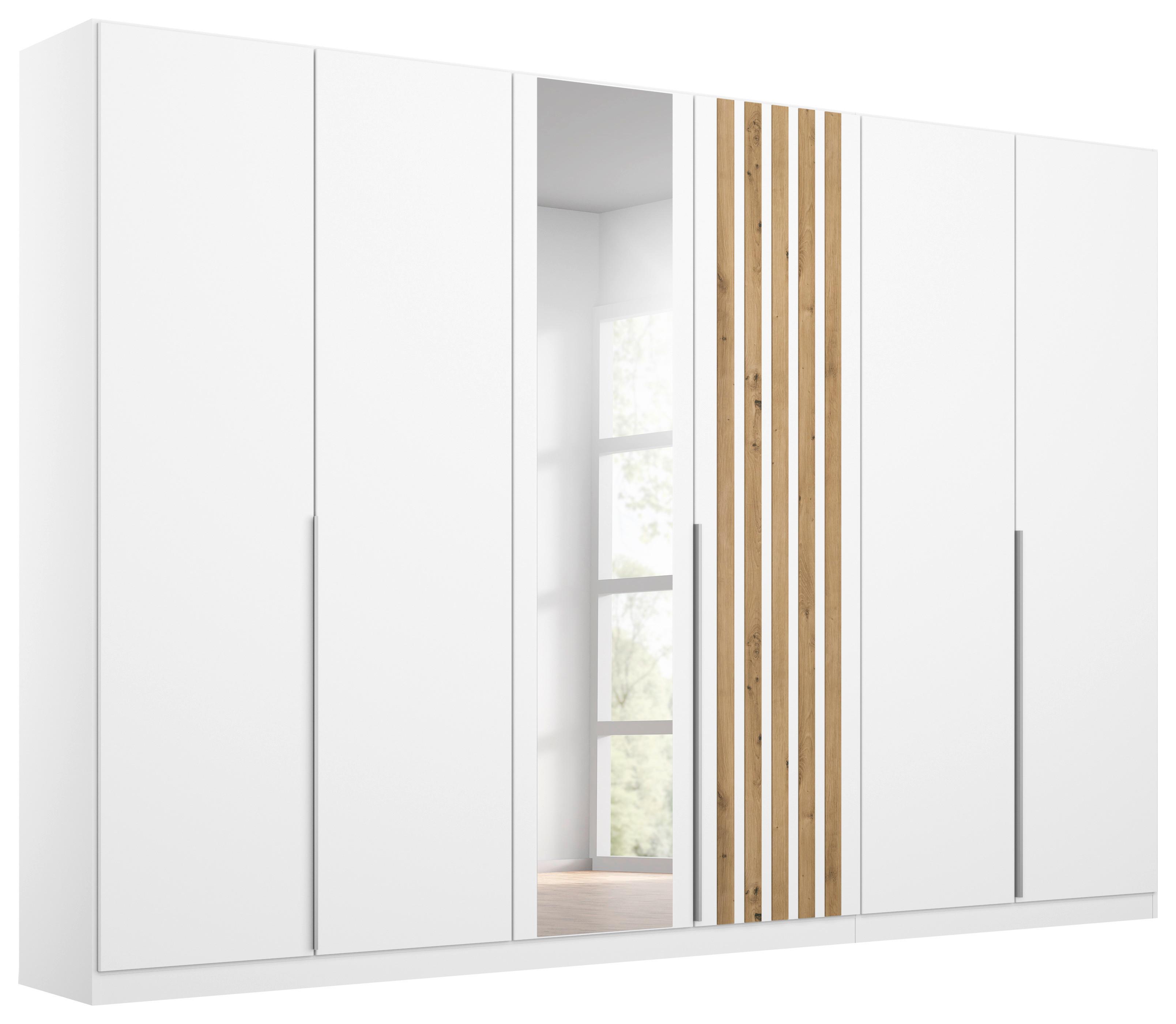 Ormar S Klasičnim Vratima Lamella - bijela/hrast Artisan, Moderno, drvni materijal/metal (271/210/54cm) - Modern Living