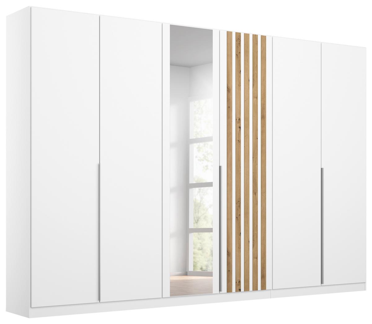 Ormar S Klasičnim Vratima Lamella - bijela/hrast Artisan, Moderno, drvni materijal/metal (271/210/54cm) - Modern Living