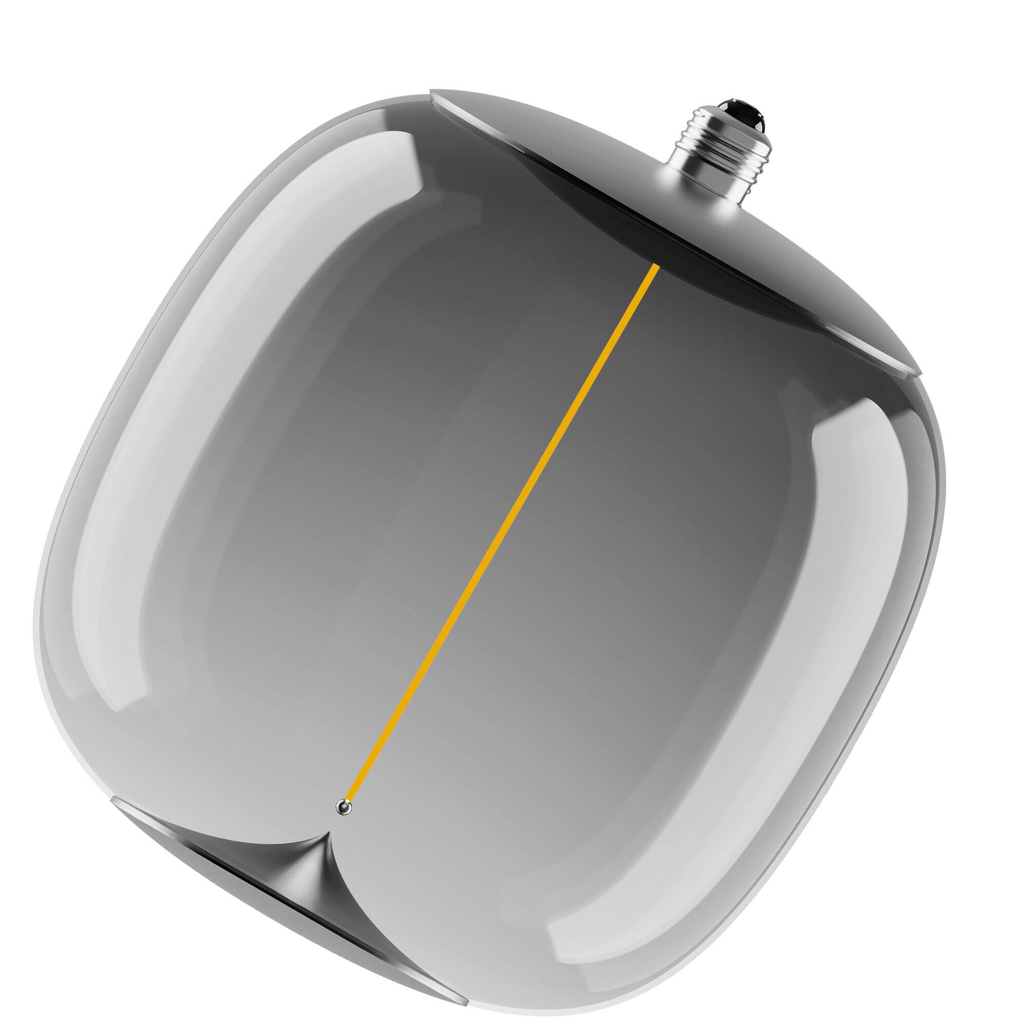 ŻARÓWKA LED VINTAGE 1906 BIG OVAL 10 FILAM - kolor jesionowy, Konventionell, tworzywo sztuczne (25/30cm) - Ledvance