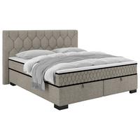 Postelja Z Vzmetnico Maya, Bež, 160x200 - črna/bež, Konvencionalno, umetna masa/tekstil (160/200cm) - Mömax