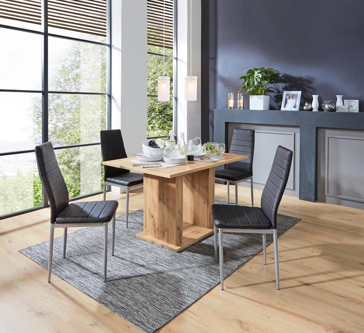 Jedilna Miza Patrik, 120 X 80 Cm - barve hrasta, Moderno, leseni material (120/74/80cm) - Mömax