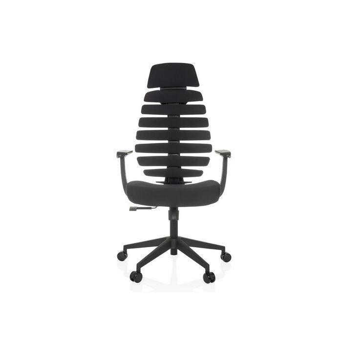 Pisarniški Stol Ergo Line Eco, Črna - črna, Moderno, umetna masa/tekstil (64/120 - 130/62cm) - MID.YOU