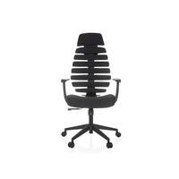 Pisarniški Stol Ergo Line Eco, Črna - črna, Moderno, umetna masa/tekstil (64/120 - 130/62cm) - MID.YOU