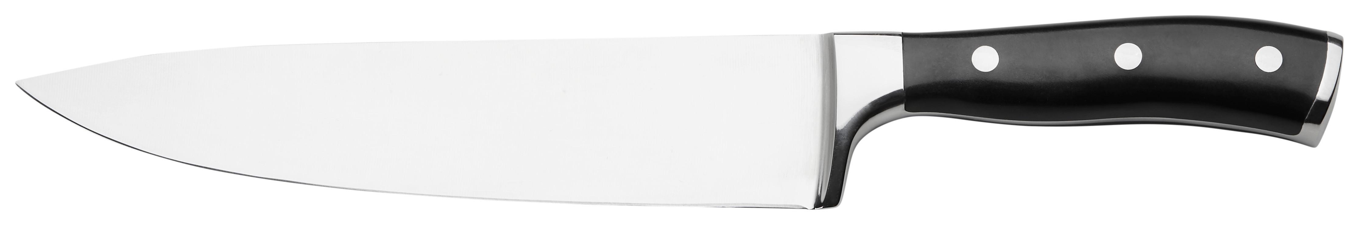 CHEFMESSER MICHAEL - Edelstahlfarben/Silberfarben, KONVENTIONELL, Kunststoff/Metall (33cm) - Premium Living