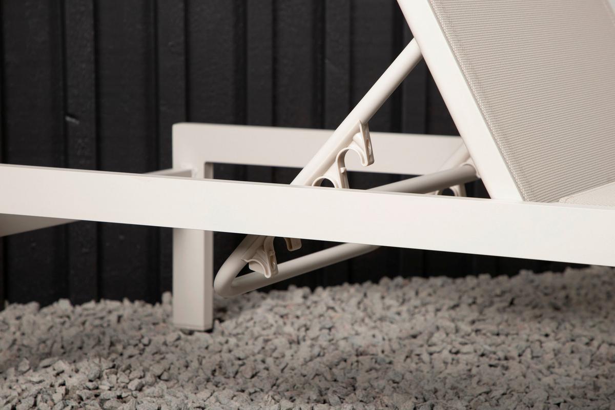 SONNENLIEGE COPACABANA - Beige, KONVENTIONELL, Metall (60/30/195cm) - Gardenson