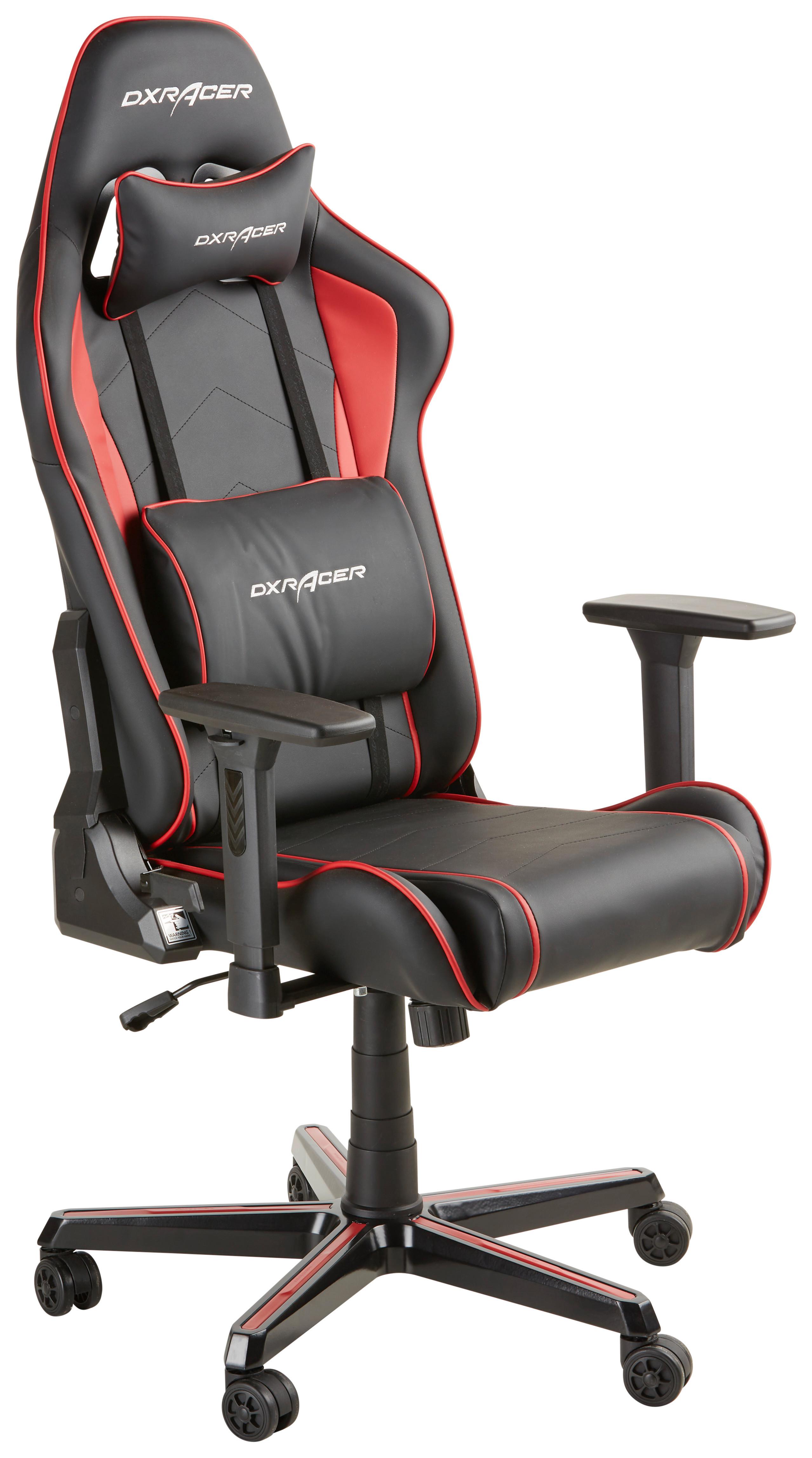 Gamingstuhl in Rot/Schwarz - Rot/Schwarz, Modern, Textil/Metall (64/123/64cm) - Mömax