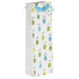 Geschenktasche Jana Bunt - Türkis/Gelb, Papier (12/37/8cm)