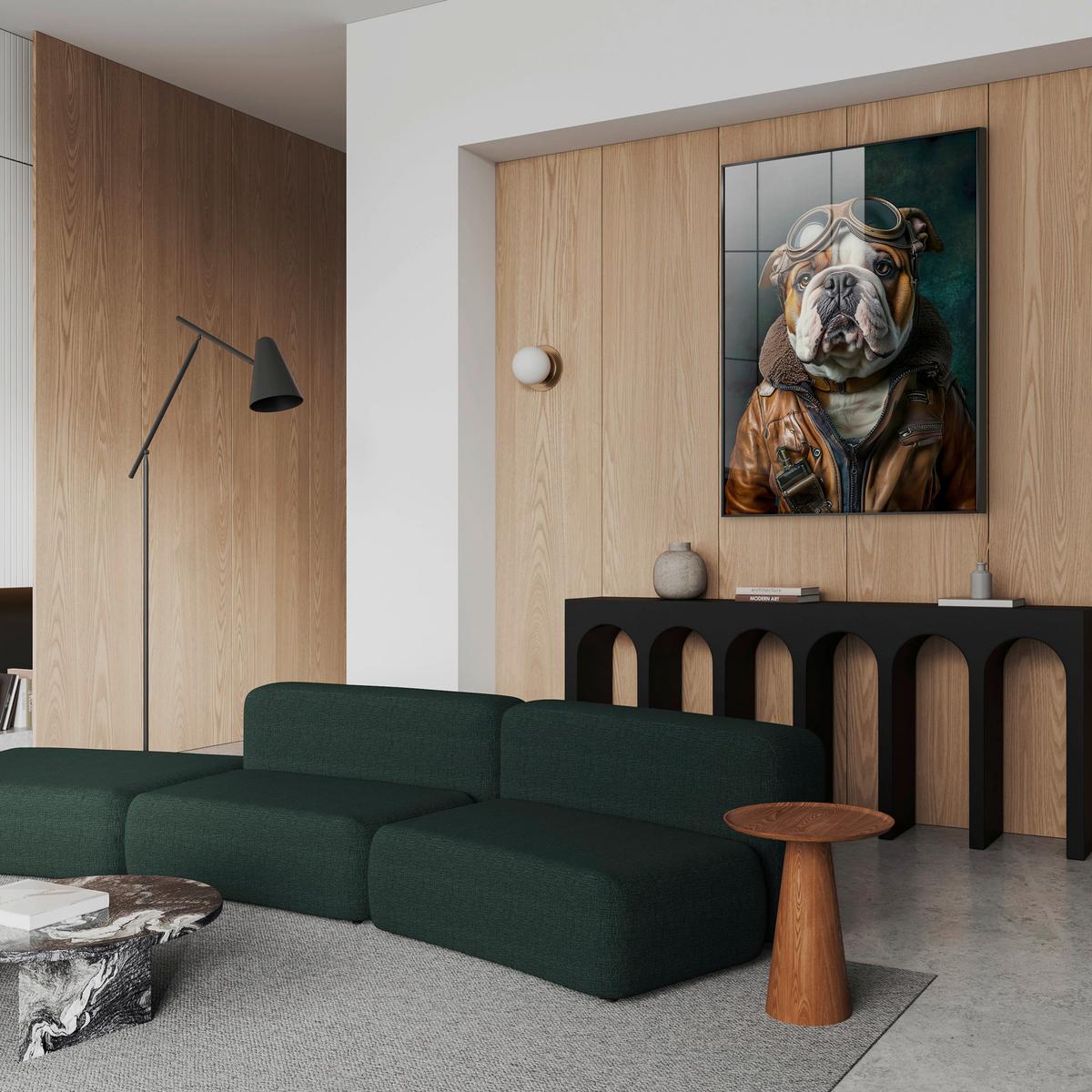 Glasbild Multicolor ca. 80x120cm - Multicolor, Basics, Glas/Holz (80/120cm)