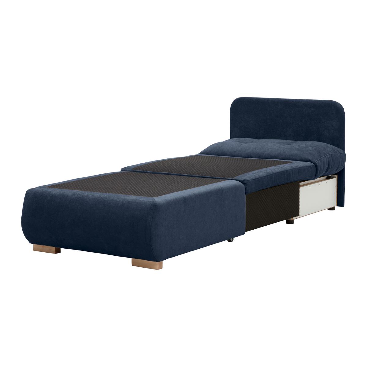 FOTOLIU EXTENSIBIL MODENA - albastru închis, textil (89/88/90cm) - Modern Living