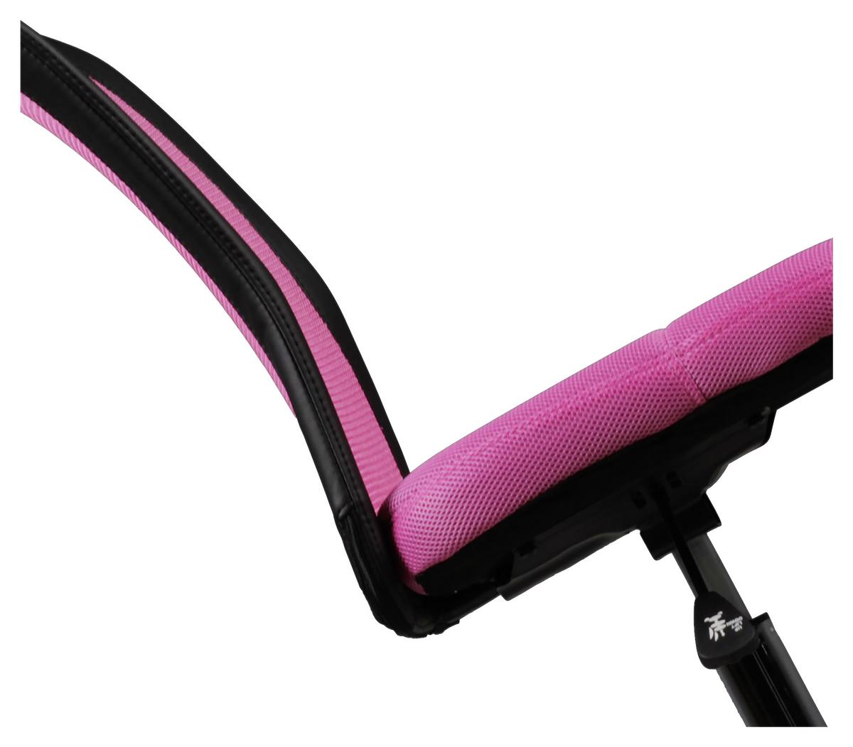 Mladinski Vrtljivi Stol Lukas - barve kroma/pink, Moderno, kovina/umetna masa (60/100/60cm) - MID.YOU