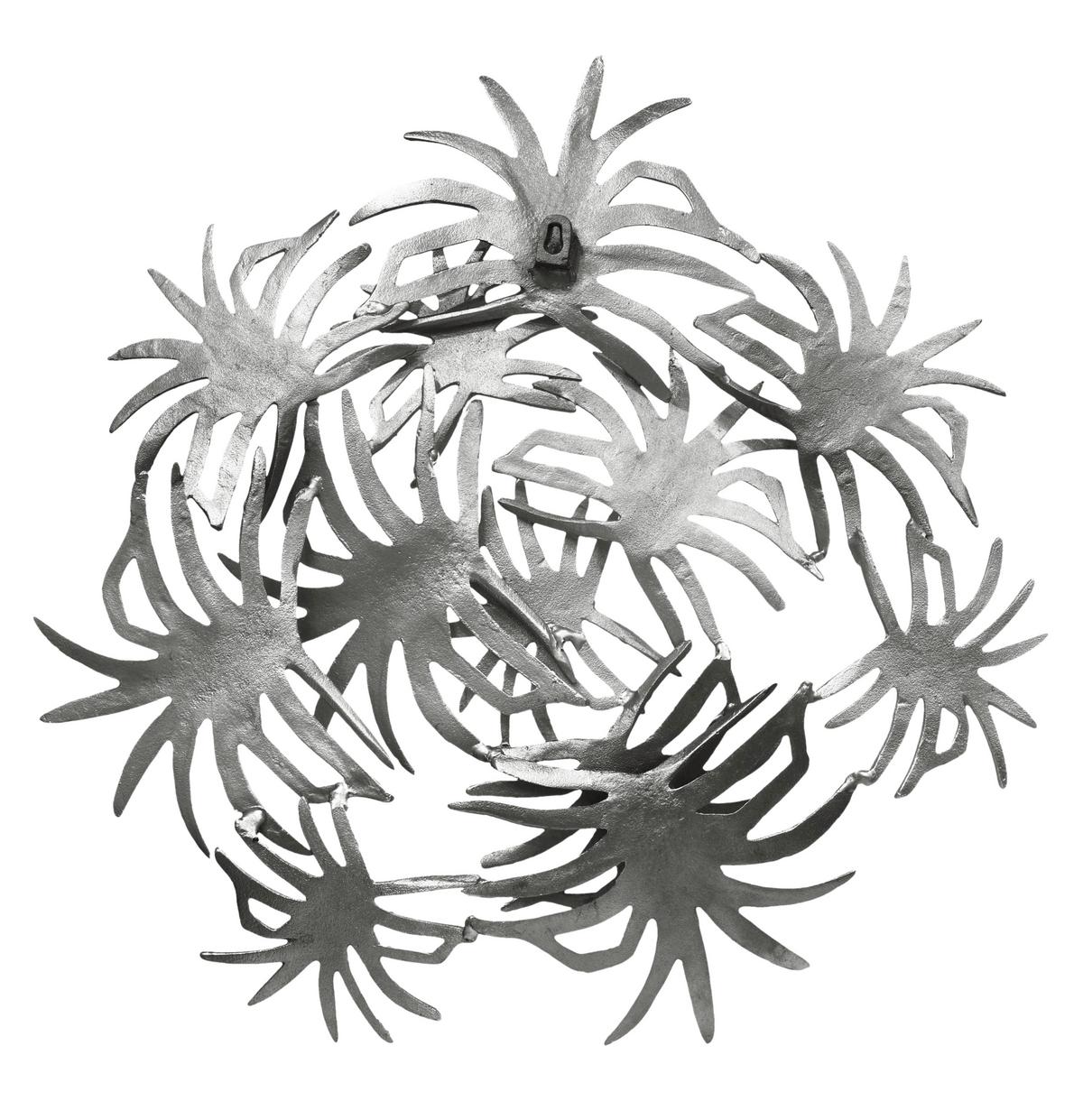 Wanddeko Domizil Silberfarben - Silberfarben, LIFESTYLE, Metall (70/9/70cm) - Kayoom