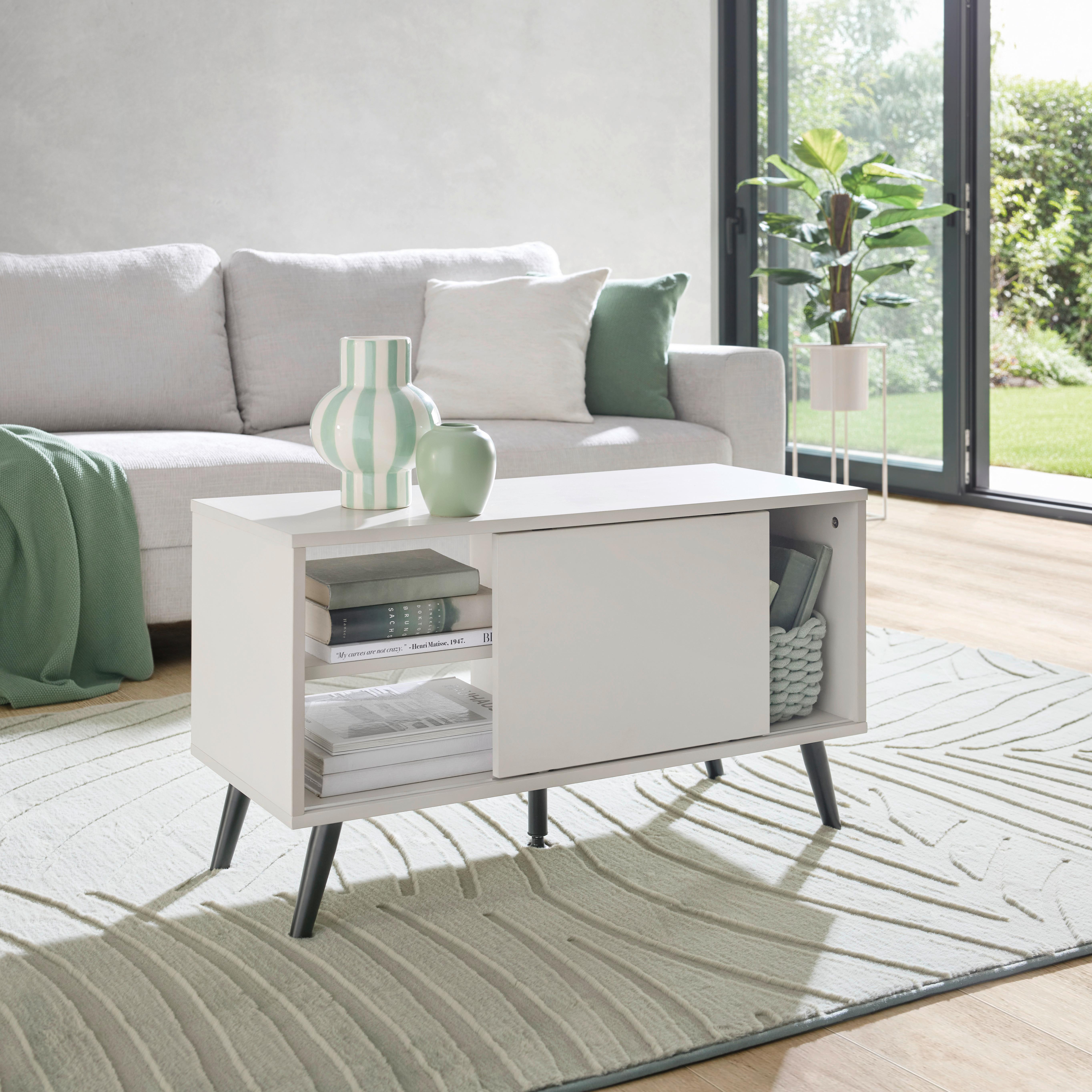 TV-MÖBEL MOVE -BASED/SB- - svart/kashmir, Modern, metall/trämaterial (80/46/35cm) - Based