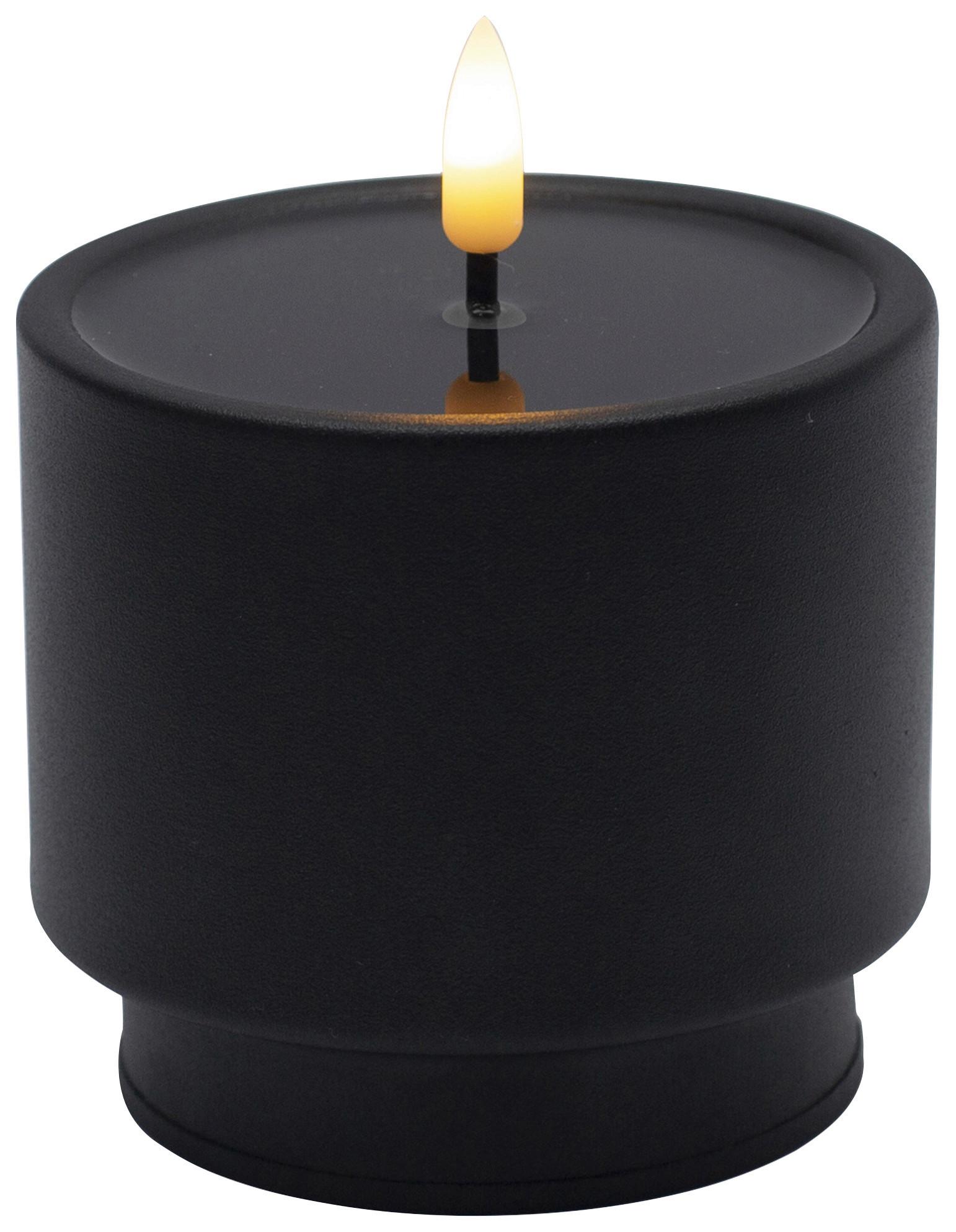 LED-Kerze Belly diverse Farben - Hellrosa/Lila, MODERN, Kunststoff/Metall (9/8,5cm) - Mömax