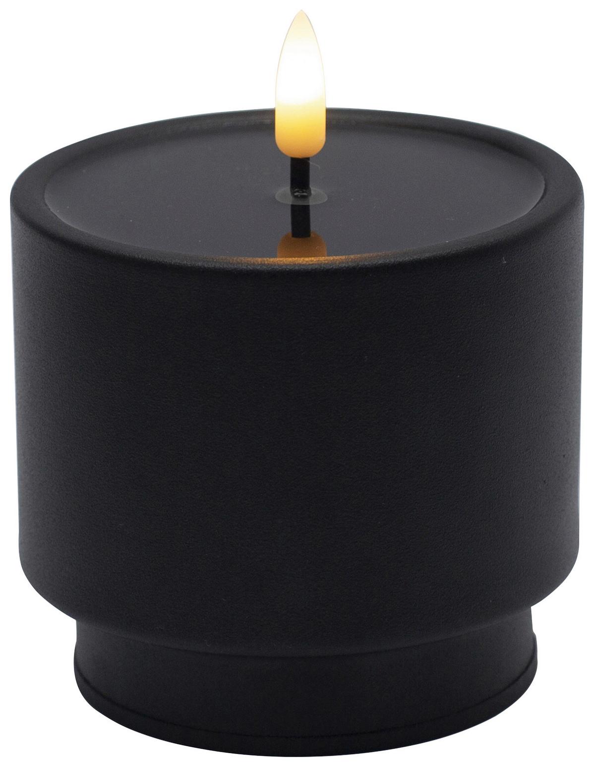 LED-Kerze Belly diverse Farben - Hellrosa/Lila, MODERN, Kunststoff/Metall (9/8,5cm) - Mömax