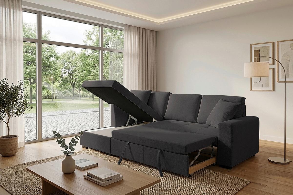 Coltar LUKAS - maro închis, Trend, textil (158/239cm) - Modern Living