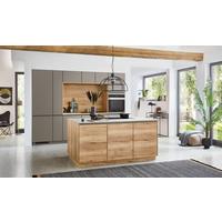 Einbauküche Easytouch Taupegrau/Eichefarben - Taupe/Eichefarben, MODERN, Holzwerkstoff (300cm) - Nobilia