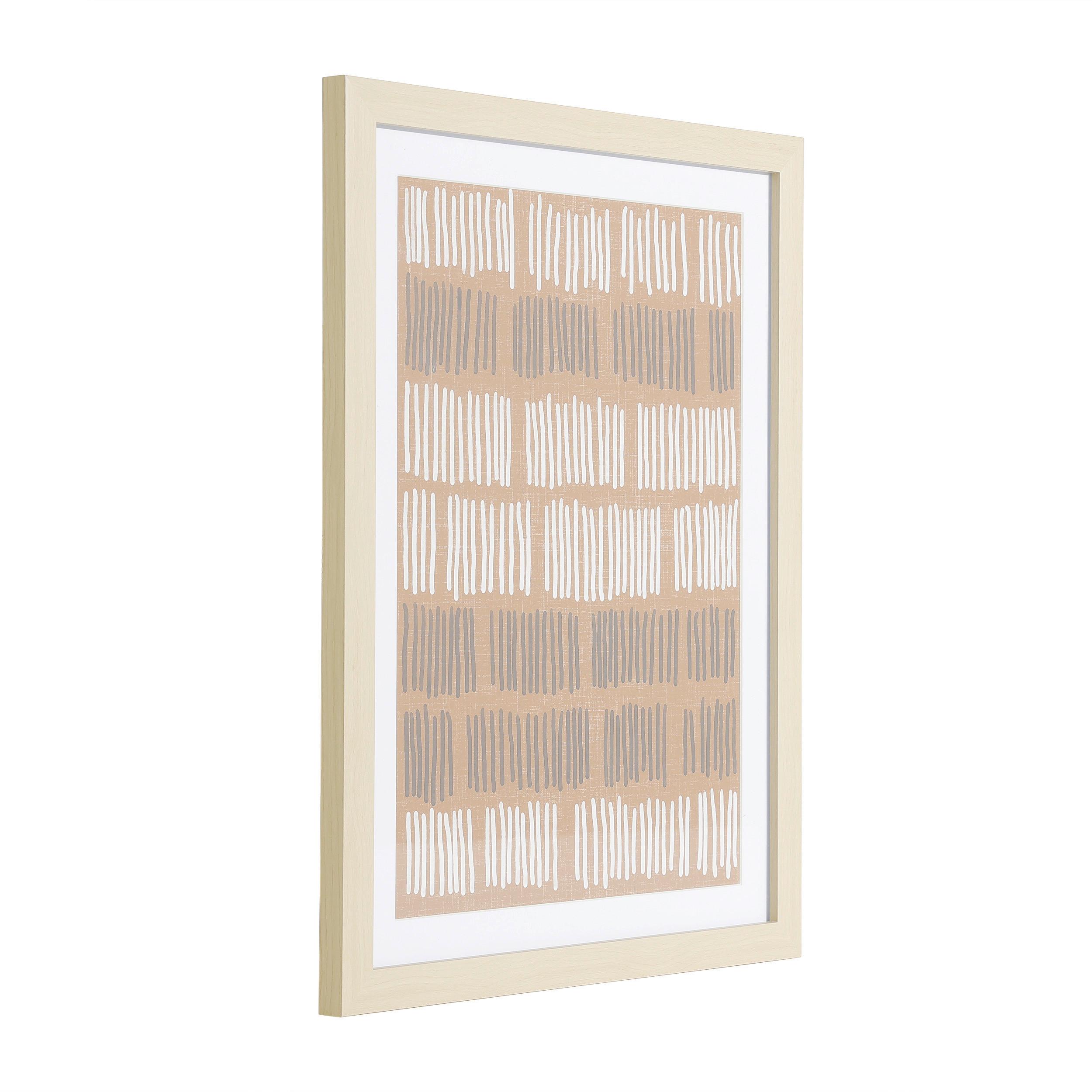 Druckgrafik Roberval Multicolor ca.33x43cm - Eichefarben/Terracotta, Trend, Glas/Papier (33/1,6/43cm) - Eglo
