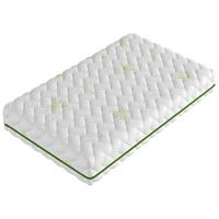 MATERAC-RDZEŃ/SPRĘŻYNY KIESZ. ALOE SOFT H3/H2 - zielony/biały, Basics, tkanina (120/200cm) - P & B
