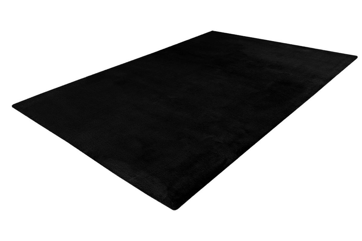Hochflorteppich My Cha Cha Schwarz ca. 160x230cm - Schwarz, Basics, Textil (160/230cm) - Obsession
